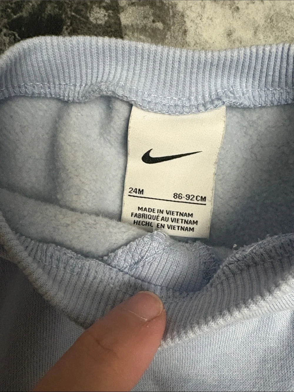 Nike sweatsuit toddler 24mo baby blue